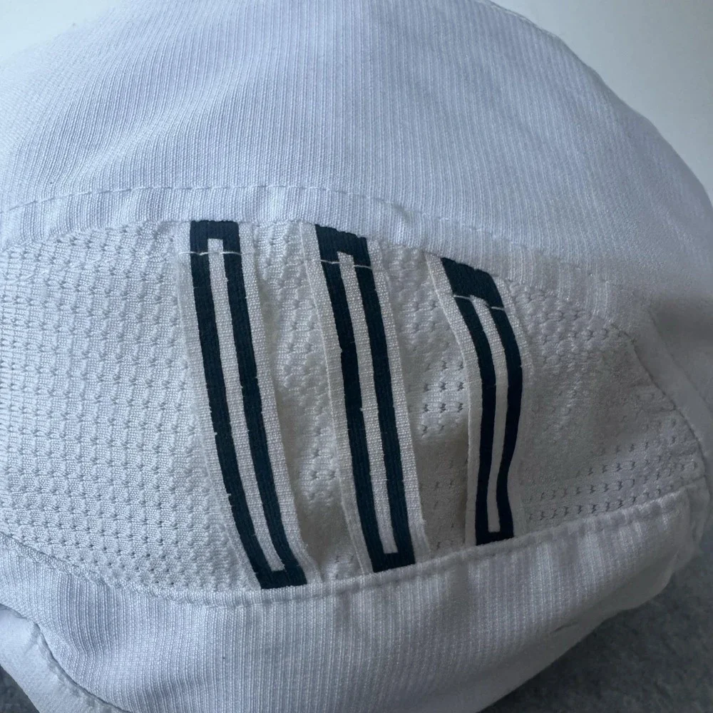 Adidas Climacool Hat Cap Strap Back White Mesh 3 Stripe Logo One Size Womens